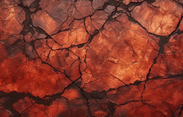Die rätselhafte Schönheit einer gerissenen Oberfläche auf einer kühnen Leinwand aus Rot und Blau in Arafed