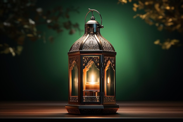 Die Ramadan Kareem Lichter Hintergrund strahlt atemberaubenden Luxus