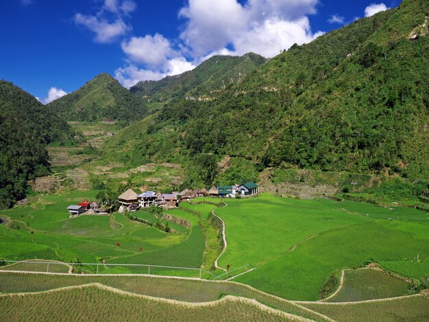 Die Reisterrassen in Bangaan Philippinen