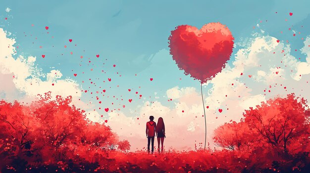 Foto die romantische essenz der liebe valentinstag hintergrund