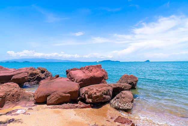 Die rosa küste oder lan him chomphu bei chanthaburi in thailand