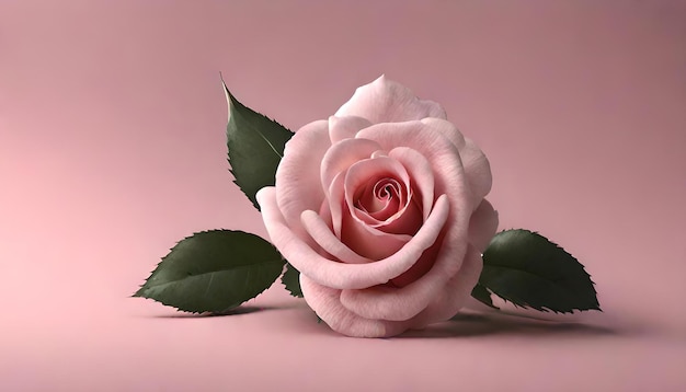 Die rosa Rose