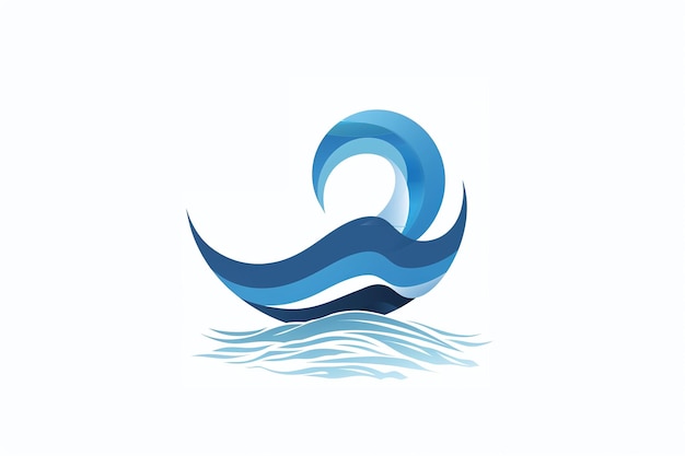 Die ruhigen blauen Wellen erfassen die Schönheit und Bewegung der Oberfläche der Ozeane mit der Ruhe an der Küste