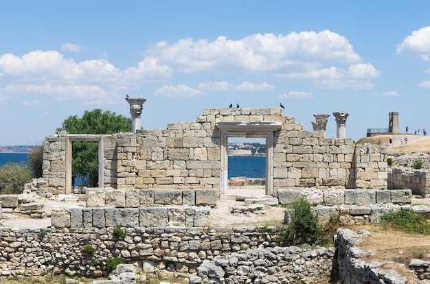 Die Ruinen der antiken und mittelalterlichen Stadt Chersonese Tauride