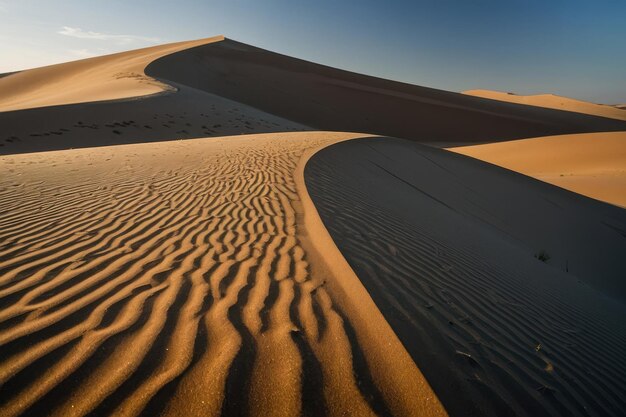 Die Sanddünen am Echoing Sand Mountain in der Nähe