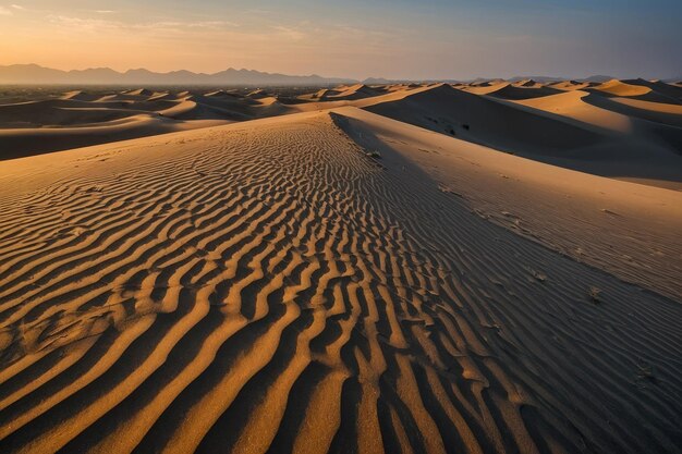 Die Sanddünen am Echoing Sand Mountain in der Nähe