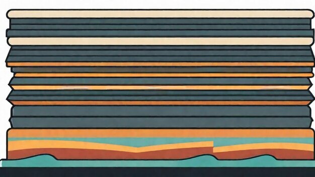 Foto die schichten der stratigraphie werden enthüllt