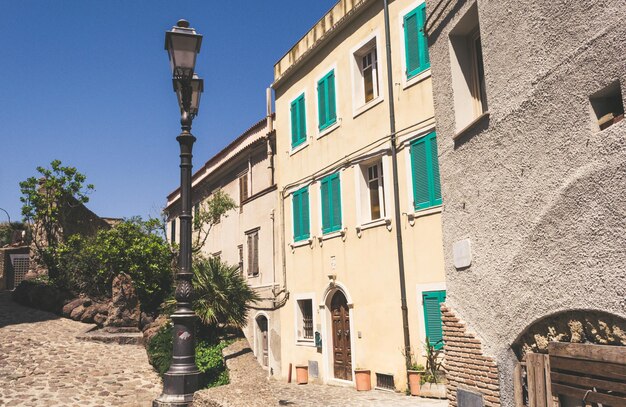 Die schöne Gasse der Altstadt von Castelsardo