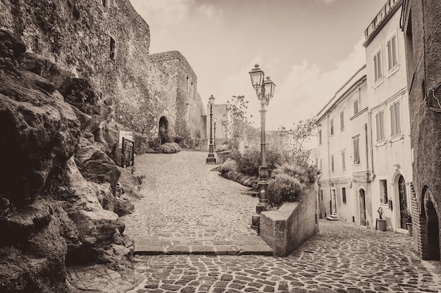 Die schöne Gasse der Altstadt von Castelsardo