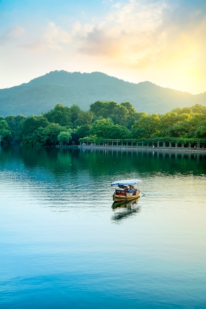 Die schöne Landschaft von Westsee in Hangzhou