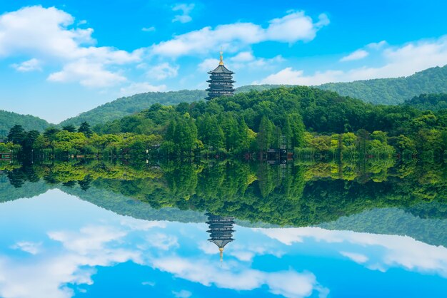 Die schöne Landschaft von Westsee in Hangzhou