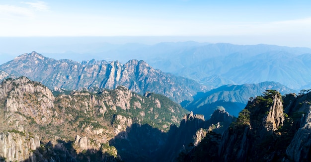 Die schöne Naturlandschaft des Huangshan Berges in China