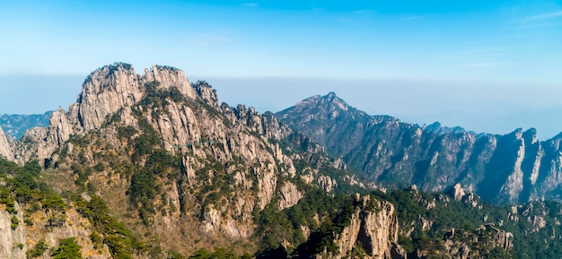 Die schöne Naturlandschaft des Huangshan Berges in China