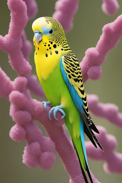 Die Schönheit des Budgerigar Farben und fesselnde Porträts von Vögeln