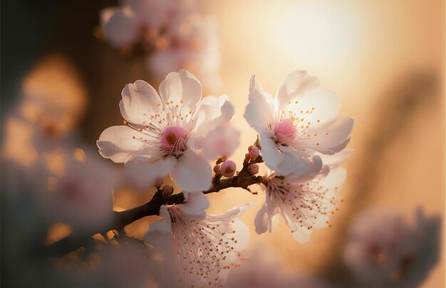 Die schönsten blassrosa Kirschblüten