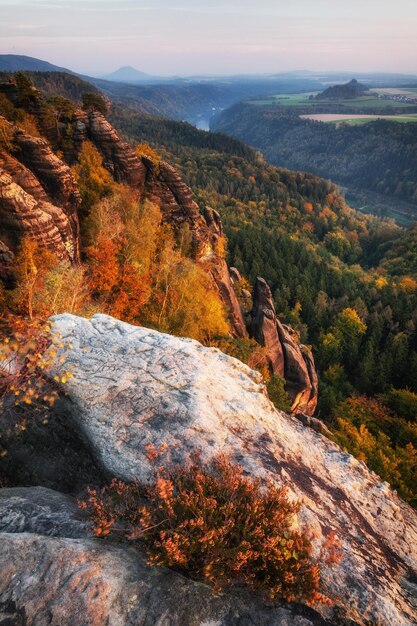 Foto die schrammsteine sachsen schweiz