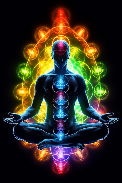 Die sieben Chakren der Yoga-Meditation Kundalini-Energie