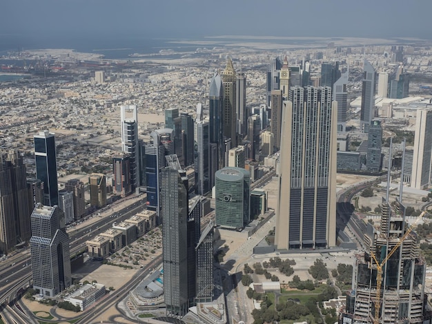 Foto die skyline von dubai