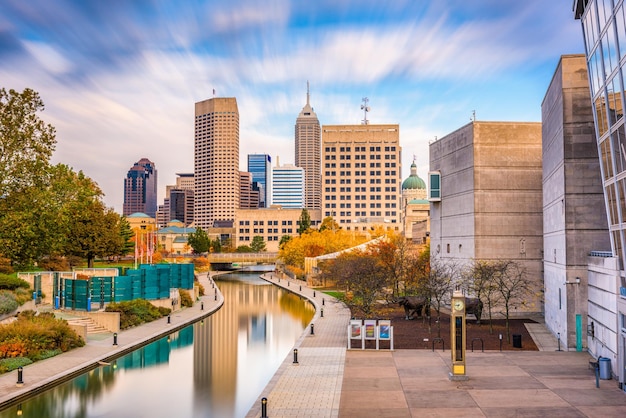 Die Skyline von Indianapolis, USA