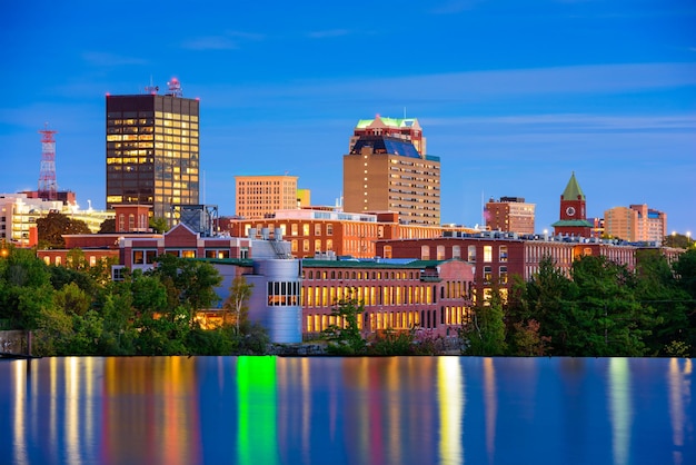 Die Skyline von Manchester, New Hampshire