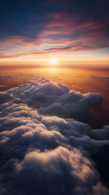 Die Sonne über den Wolken Tapeten