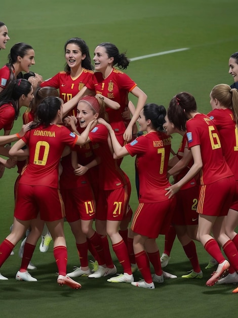 die spanische Frauenfußballnationalmannschaft