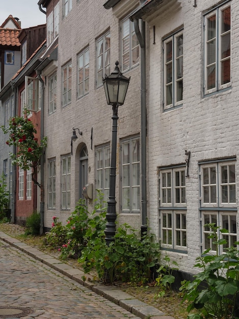 die Stadt Flensburg am Ostsee