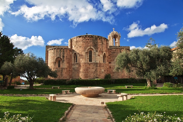 Foto die stadt kirche byblos, der libanon