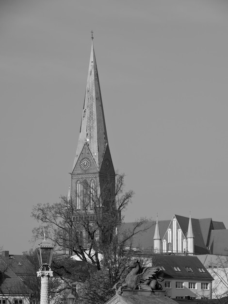 die Stadt Schwerin in Mecklenburg Vorpommern, Deutschland