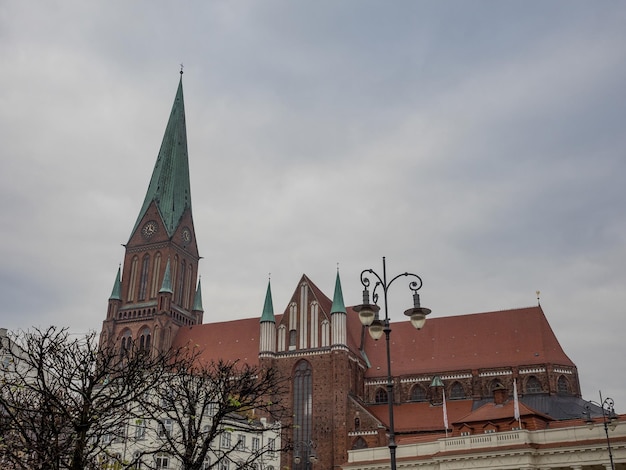 die Stadt Schwerin in Mecklenburg-Vorpommern, Deutschland