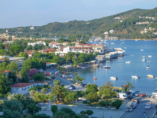 Die Stadt Skiathos an den Sporaden