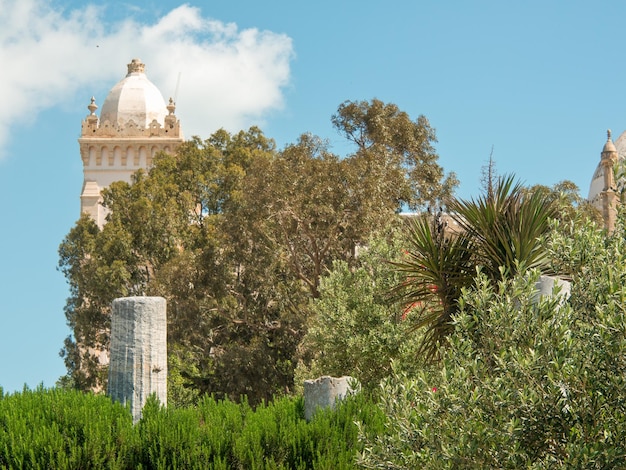 die Stadt Tunis in Tunesien.