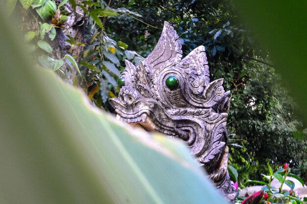 Foto die statue im garten skulptur und symbole des buddhismus thailand