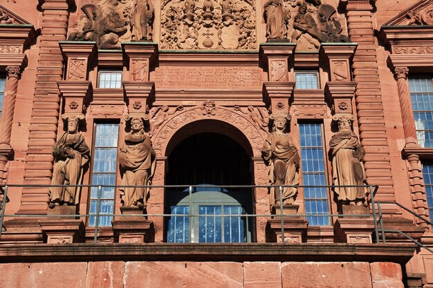 Die Statue im Schloss in Heidelberg, Deutschland