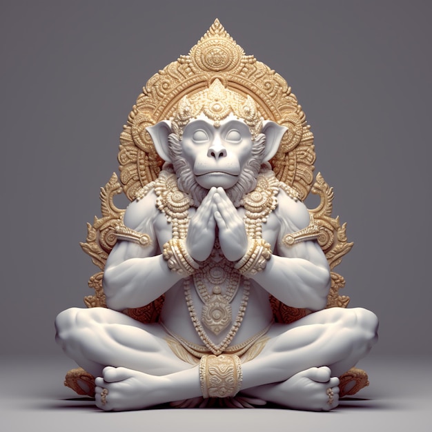 Die Statue von Lord Hanuman ji