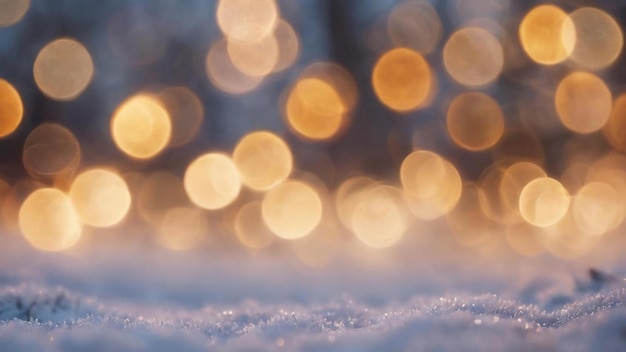 Foto die stimmung des winters kommt glitter vintage-lichter hintergrund defocused bokeh-effekt