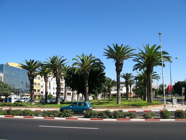 Die Straße in Agadir Marokko