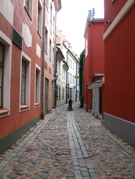 Die Straße in Riga Lettland