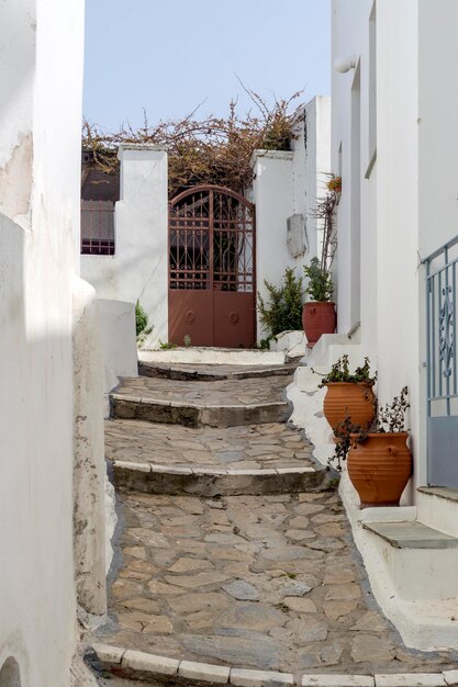 Die Straßen der Stadt Chora Nördliche Sporaden Insel Skyros Griechenland