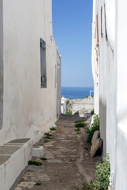 Die Straßen der Stadt Chora Nördliche Sporaden Insel Skyros Griechenland