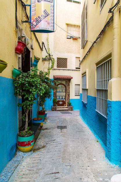 Die Straßen von Tanger. Altstadt - Medina.