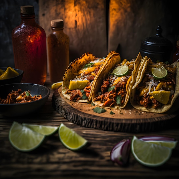 Die Tacos al Pastor-Lebensmittelfotografie-Sammlung bietet hochwertige Bilder, die das Köstliche hervorheben.