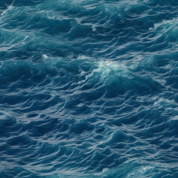 Die Textur „Blue Ocean Water Seamless“ fängt die friedliche und erfrischende Essenz des Meeres ein