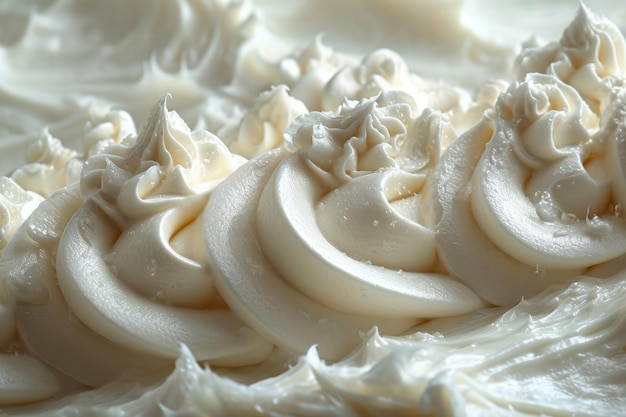 Foto die textur der hausgemachten sahne die herstellung von buttercreme