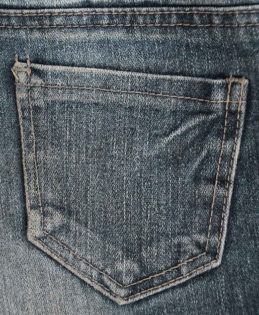 Die Textur der Jeanstasche
