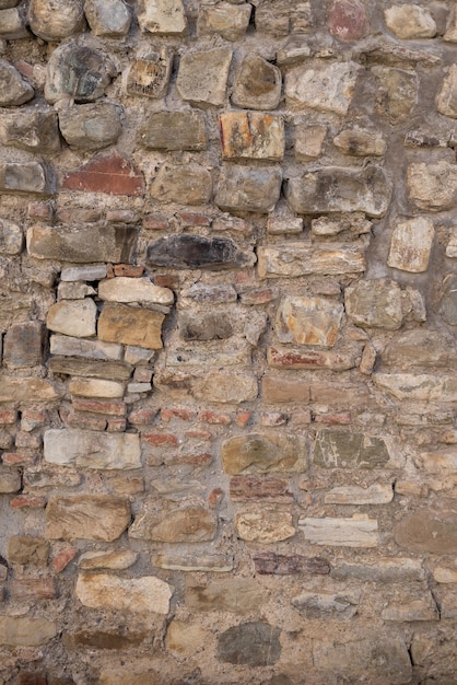 Die Textur der Steinmauer. Hintergrund von Steinen, die übereinander gestapelt sind.