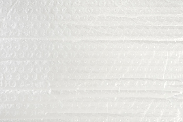 Die Textur der weichen Folie zum Verpacken zeigt die Textur der Verpackungsluftblasenfolie insgesamt