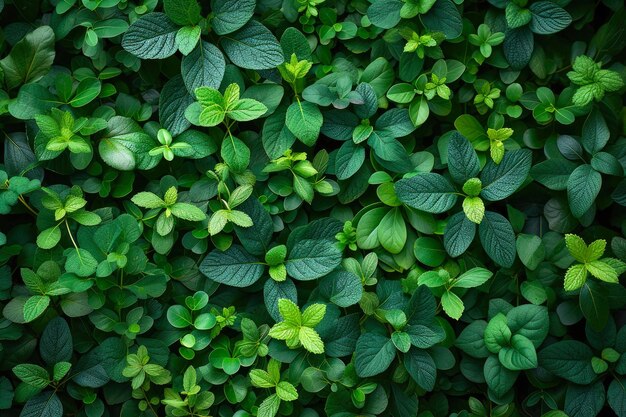 Die üppige Grünheit der Hecke ist ein Vergnügen