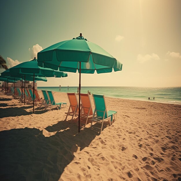 Die Umarmung der Sonne am Sandstrand