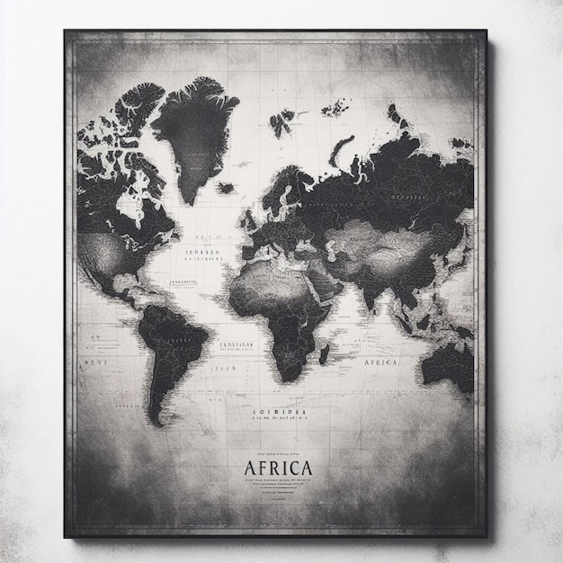 Foto die umrisse der karten afrikas sind eine großartige möglichkeit, ihre liebe zum zweitgrößten kontinent der welt zu zeigen